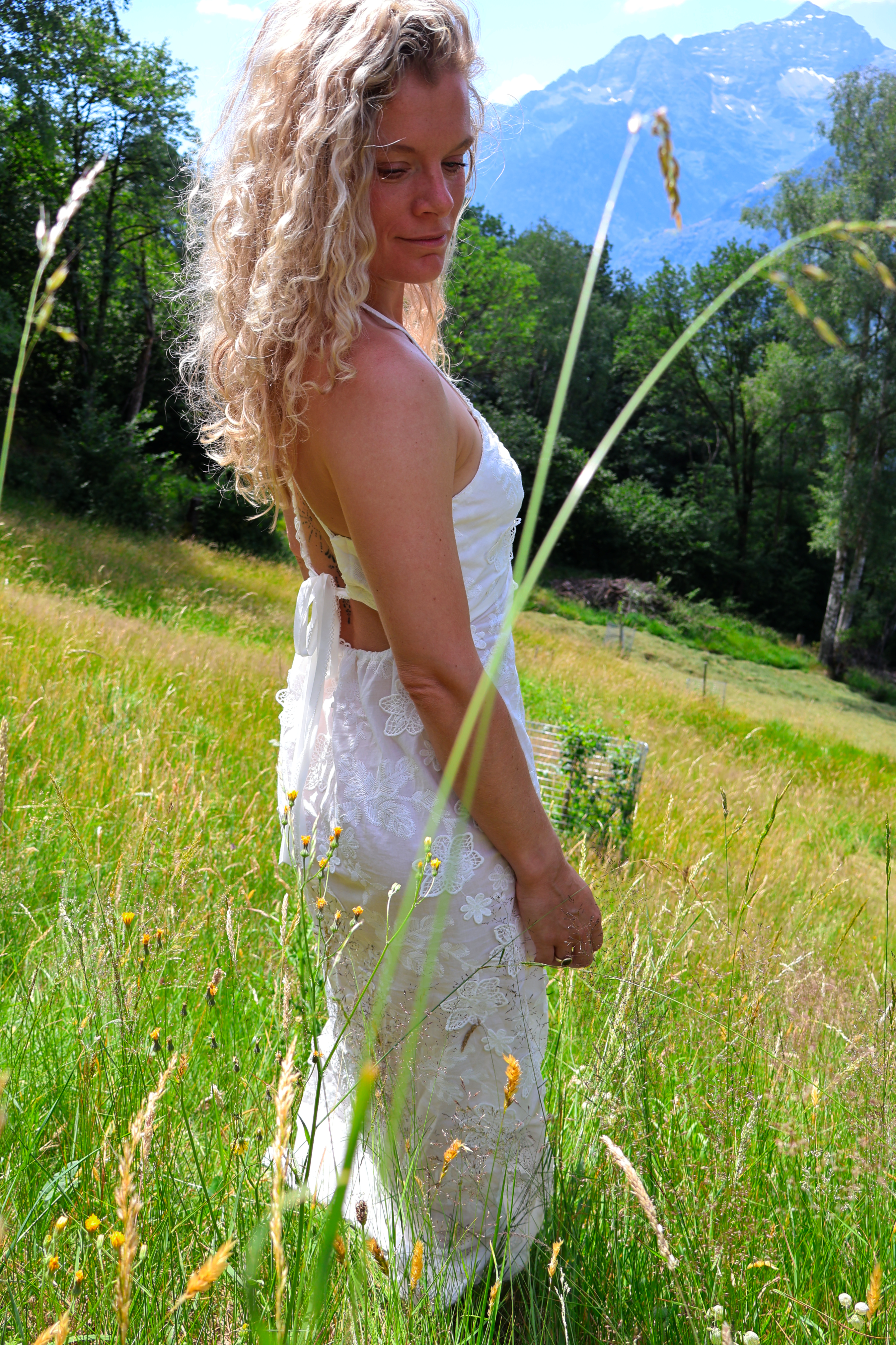 Solstice Maxi Dress – Boho Open Back